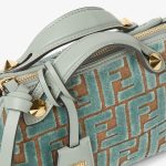 FENDI By The Way Soft Mini Matcha green FF jacquard velvet mini-bag - Image 4